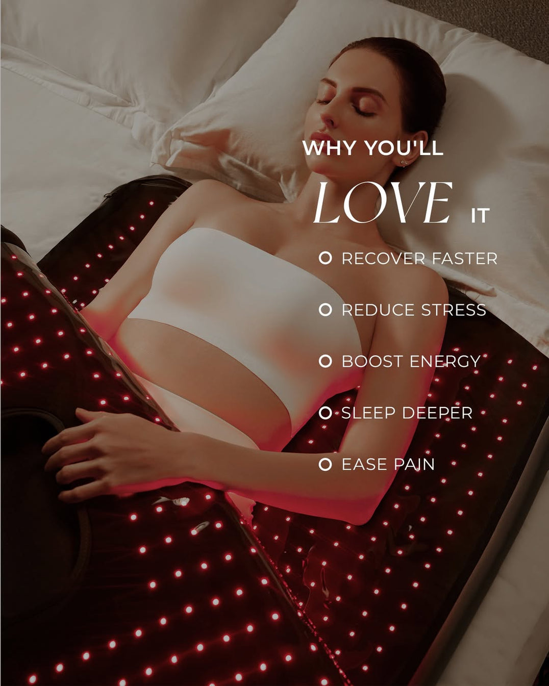 Slimwave red light therapy device 660nm 850nm 940nm for wellness and recovery